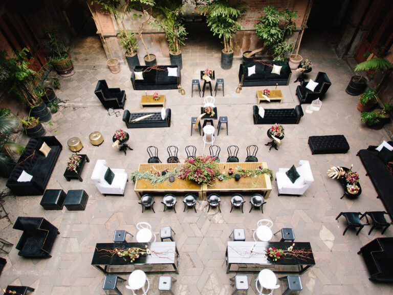 Muebles para eventos sociales que todos recordarán